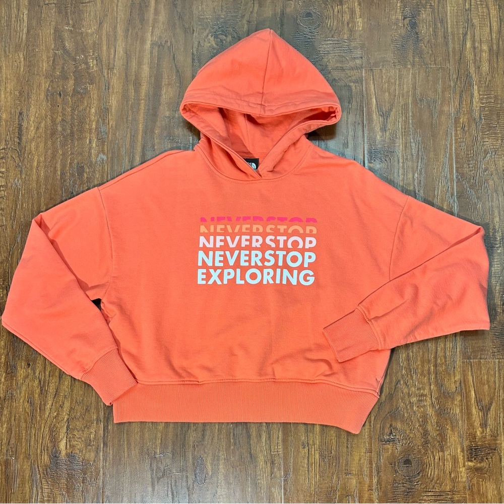 The North Face Graphic Hoodie Pullover Medium Never Stop Exploring #H11